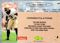 1993 Classic Draft Stars Tom Carter #DS10