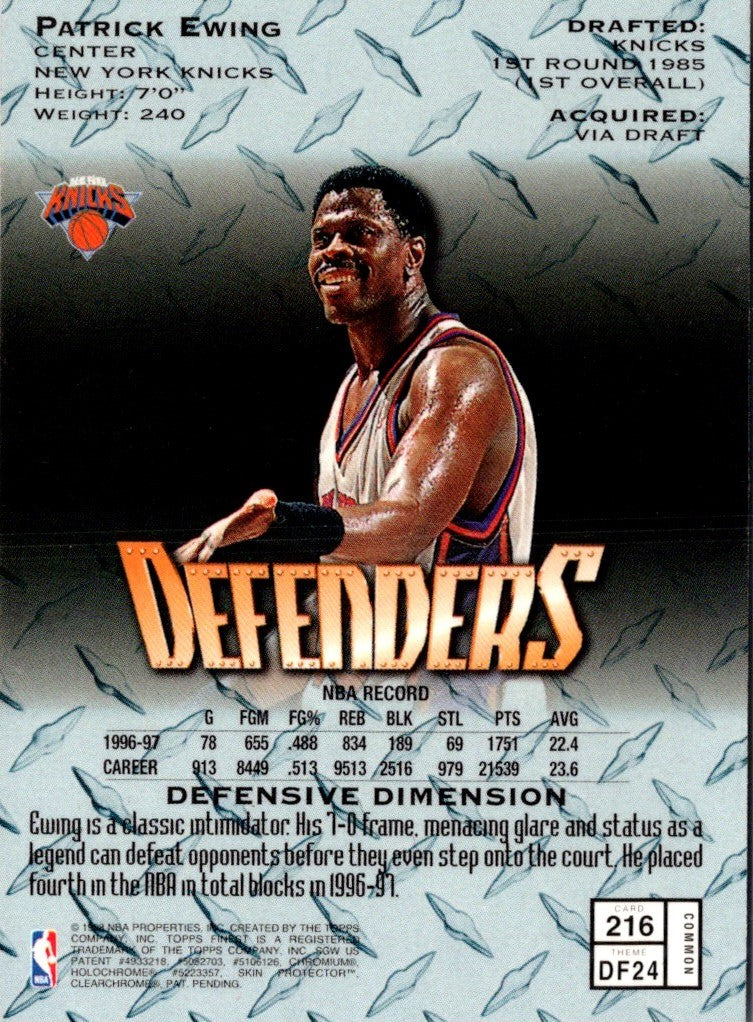1996 Finest Patrick Ewing