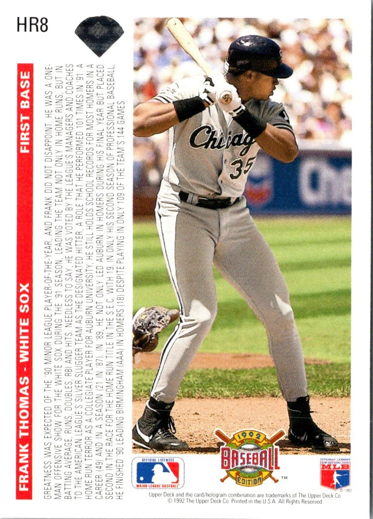 1992 Upper Deck Home Run Heroes Frank Thomas