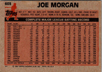1983 Topps Joe Morgan #603