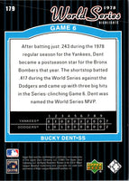2001 Upper Deck Decade 1970's Bucky Dent #179