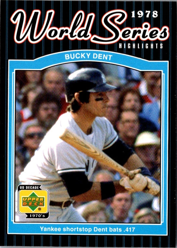 2001 Upper Deck Decade 1970's Bucky Dent #179