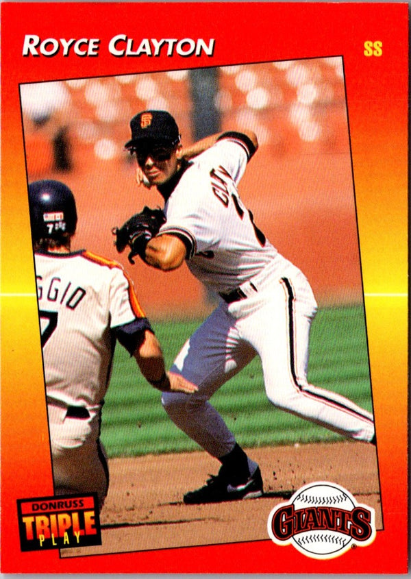 1992 Triple Play Royce Clayton #123