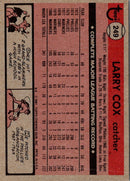 1981 Topps Larry Cox