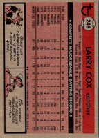 1981 Topps Larry Cox #249