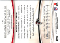 2013 Topps Platinum Desmond Trufant #133 Rookie