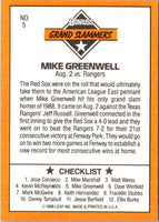 1989 Donruss Leaf Blue Chips Mike Greenwell #5