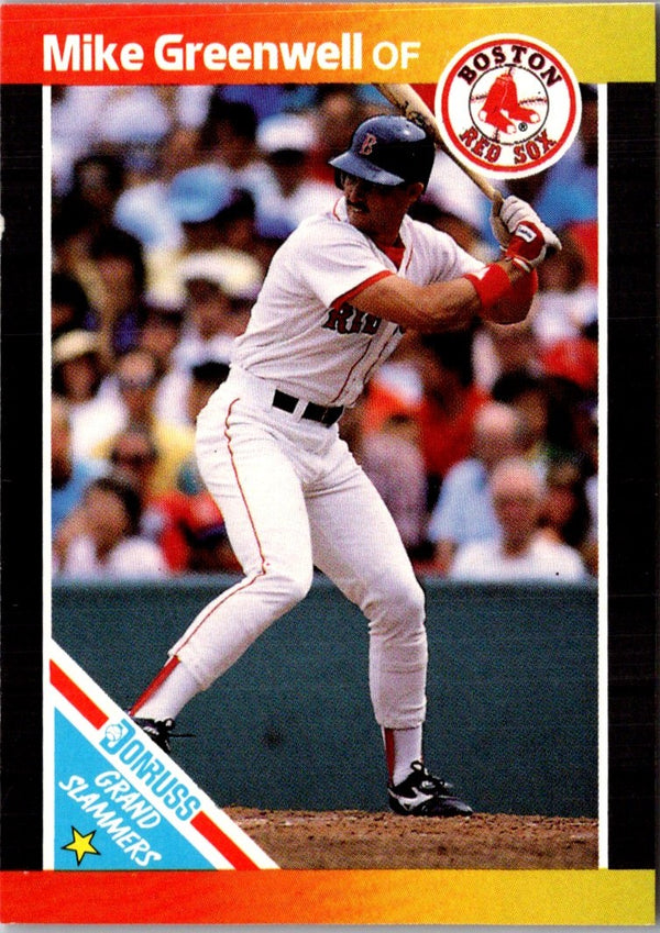 1989 Donruss Leaf Blue Chips Mike Greenwell #5