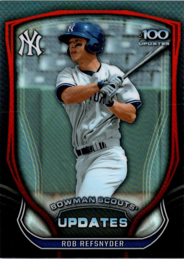 2015 Bowman Chrome Scouts Update Rob Refsnyder #BSU-RR