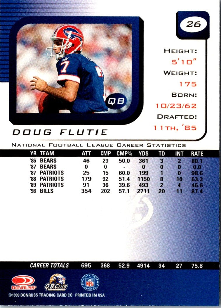 1999 Leaf Rookies & Stars Doug Flutie