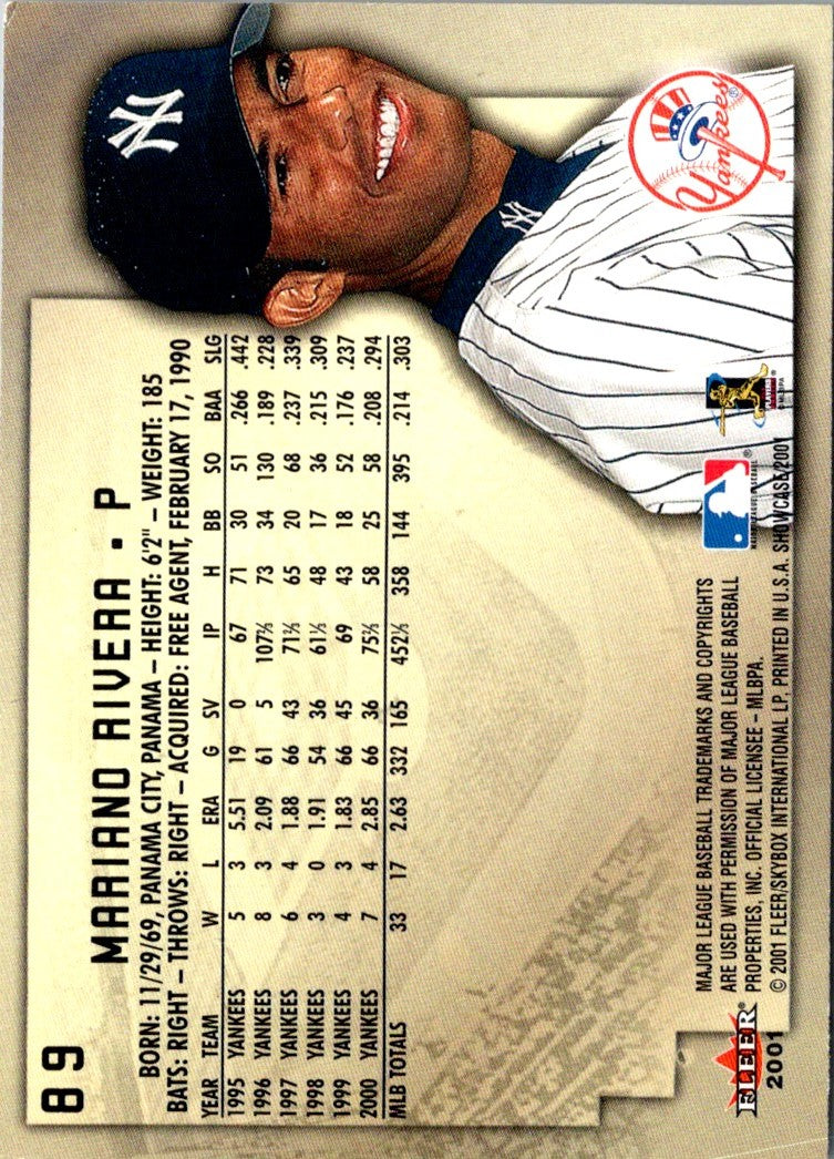 2001 Fleer Showcase Mariano Rivera