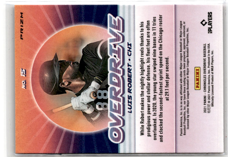 2021 Panini Chronicles Overdrive Pink Pulsar Luis Robert