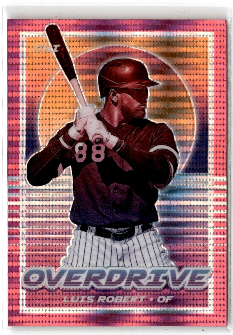 2021 Panini Chronicles Overdrive Pink Pulsar Luis Robert