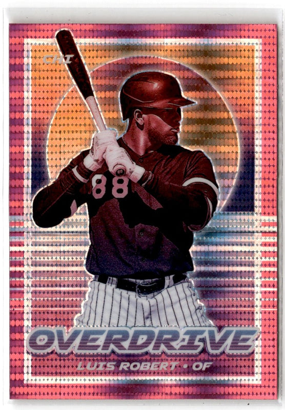 2021 Panini Chronicles Overdrive Pink Pulsar Luis Robert #15