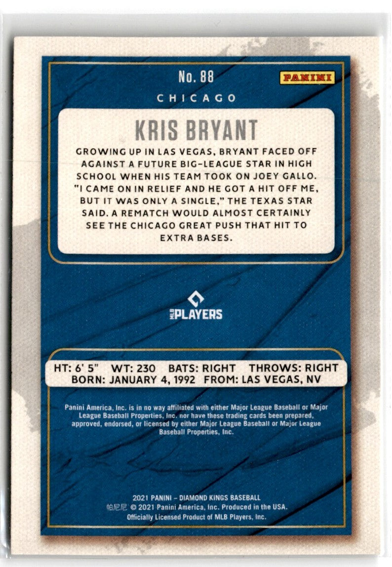 2021 Panini Diamond Kings Blue Kris Bryant