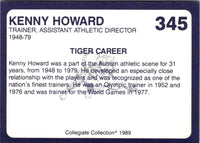 1989 Collegiate Collection Auburn Coke 580 Kenny Howard #345