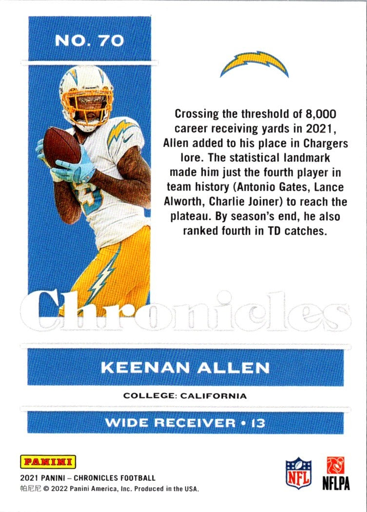 2022 Panini Keenan Allen