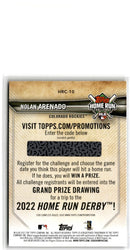 2021 Topps Home Run Challenge Nolan Arenado