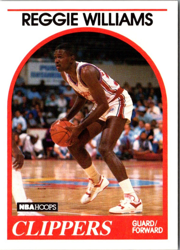 1989 Hoops Reggie Williams #128 Rookie