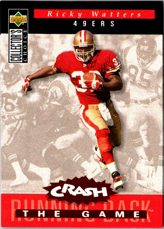 1994 Collector's Choice Crash the Game Ricky Watters #C19