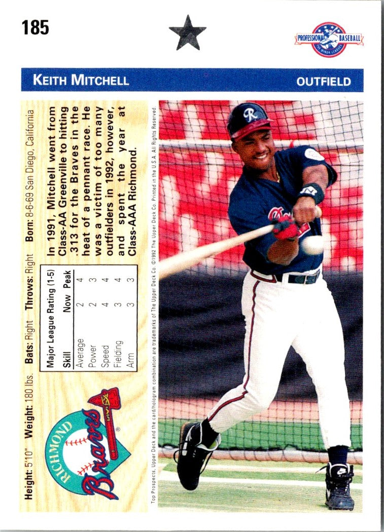 1992 Upper Deck Minors Keith Mitchell