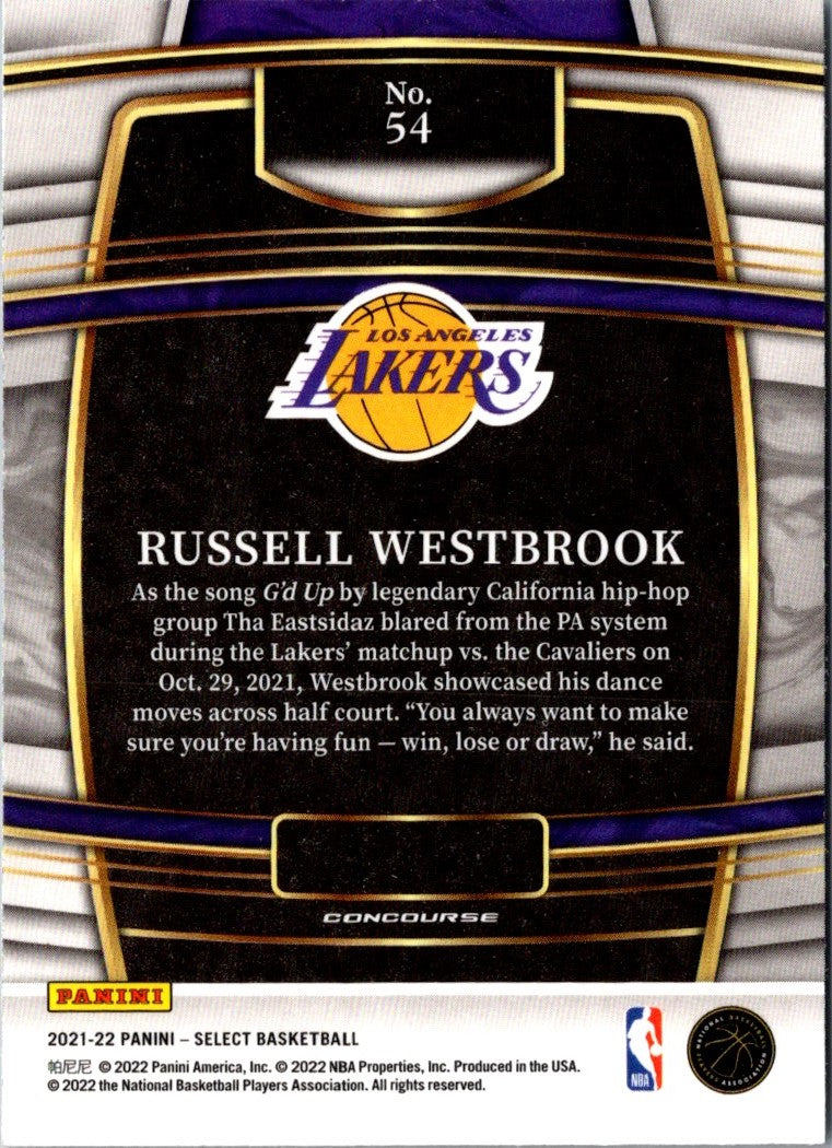 2021 Panini Russell Westbrook