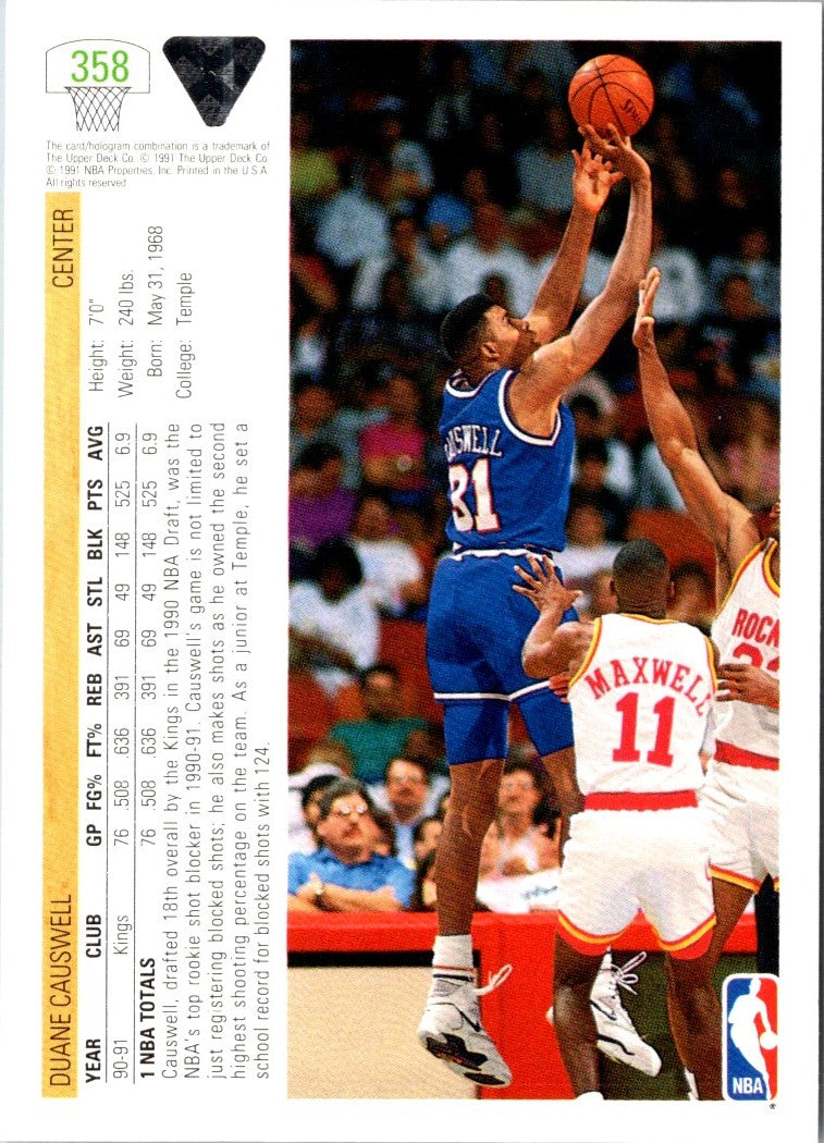 1991 Upper Deck Duane Causwell