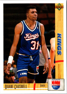1991 Upper Deck Duane Causwell #358 Rookie