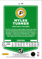 2021 Donruss Myles Turner #34