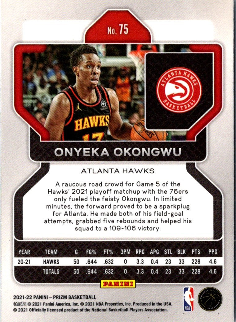 2021 Panini Prizm Onyeka Okongwu