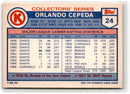 1985 Topps Circle K Orlando Cepeda