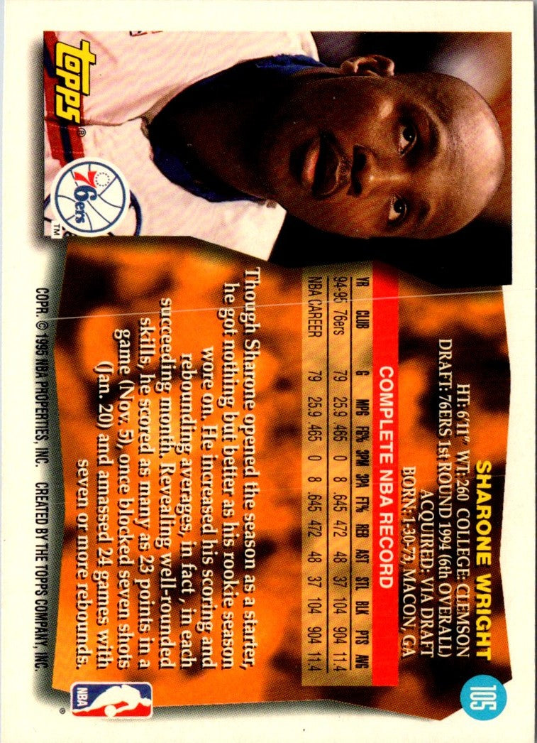 1995 Topps Sharone Wright