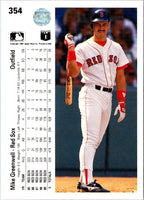 1990 Upper Deck Mike Greenwell #354
