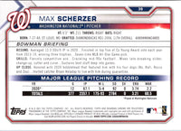 2021 Bowman Max Scherzer #39