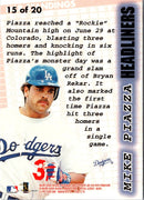 1997 Fleer Headliners Mike Piazza