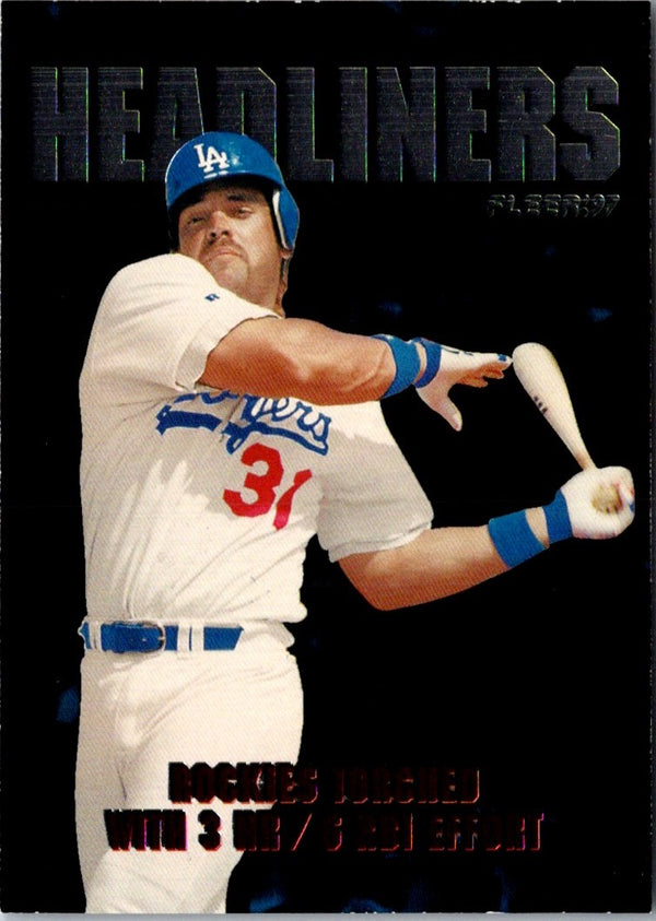 1997 Fleer Headliners Mike Piazza #15