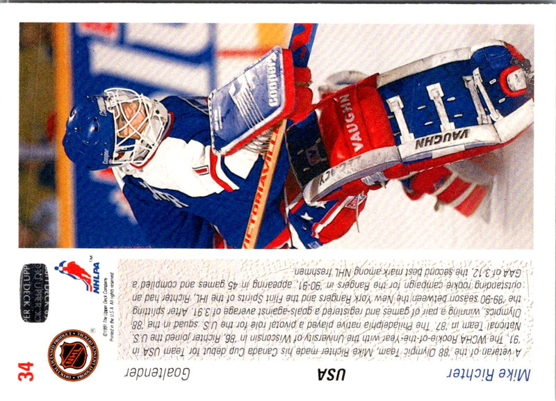 1991 Upper Deck French Mike Richter