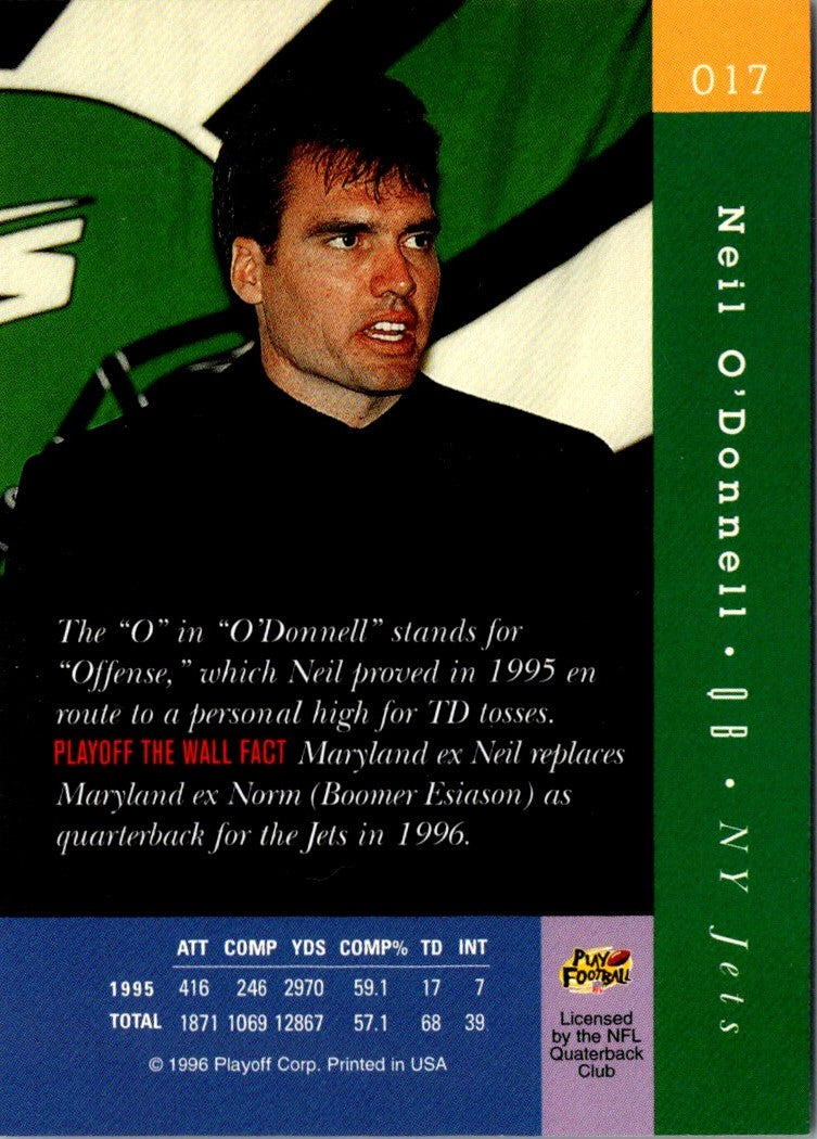 1996 Playoff Absolute Neil O'Donnell