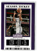 2019 Panini Contenders Draft Picks Ticket Blue Foil Marvin Bagley III
