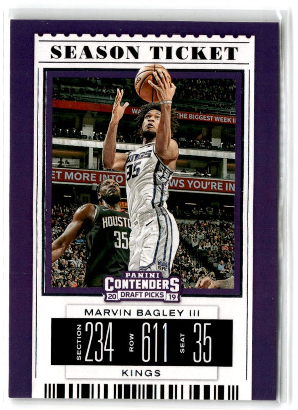 2019 Panini Contenders Draft Picks Ticket Blue Foil Marvin Bagley III #41