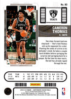 2022 Panini Contenders Season Ticket Cameron Thomas #80