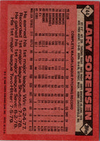 1986 Topps Lary Sorensen #744