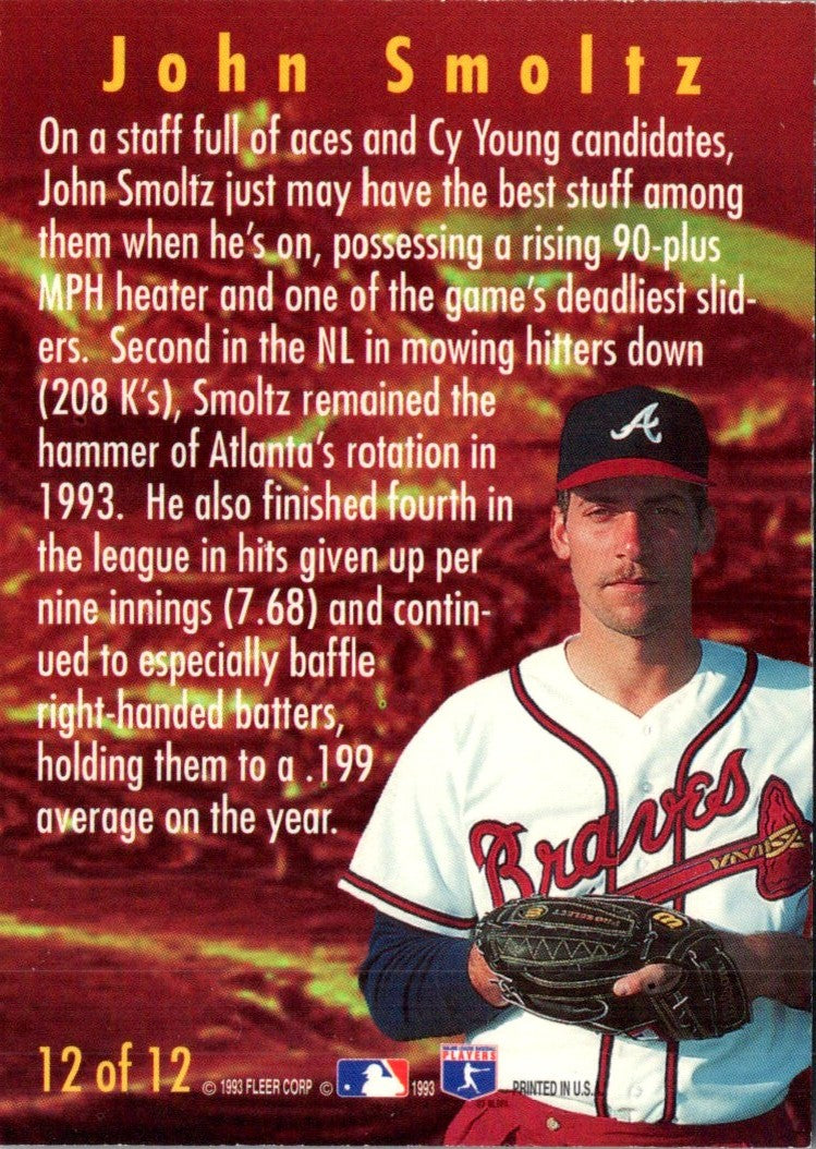 1992 JKA Baseball Buttons John Smoltz