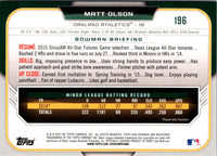 2015 Bowman Draft Picks & Prospects Matt Olson #196