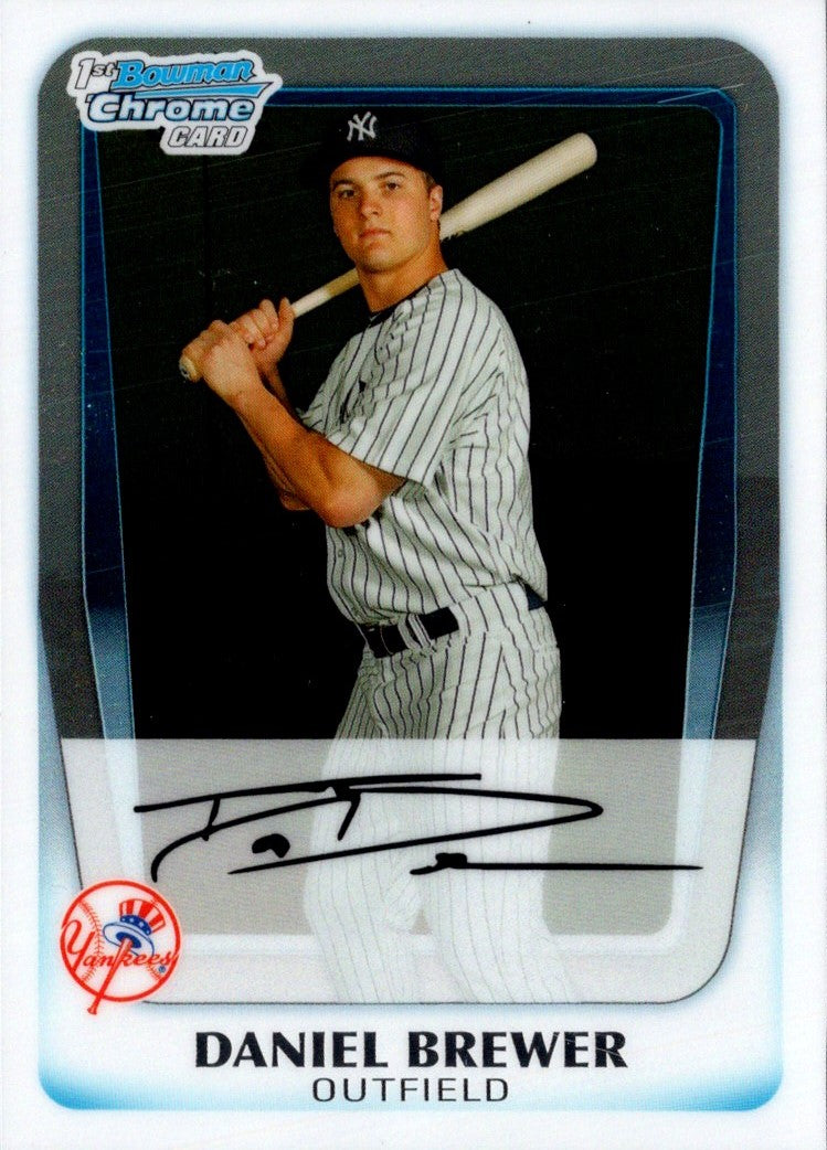 2011 Bowman Chrome Prospects Daniel Brewer