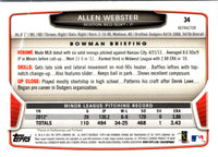 2013 Bowman Draft Picks & Prospects Chrome Allen Webster #34 Rookie