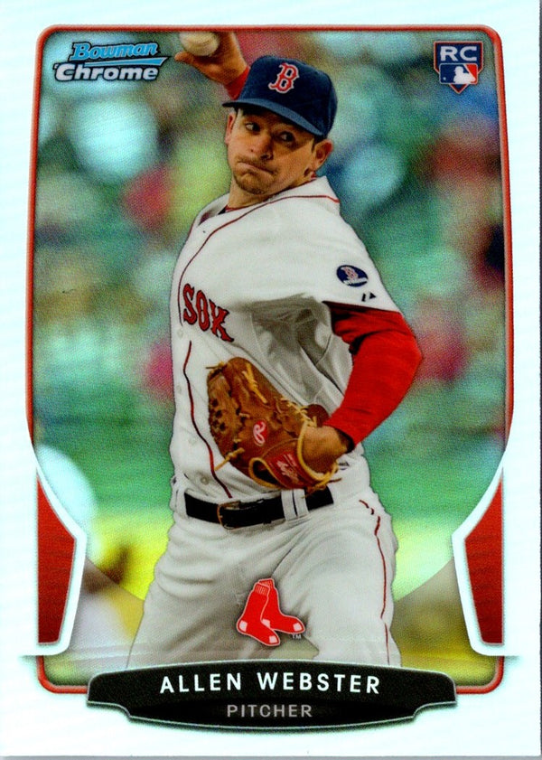 2013 Bowman Draft Picks & Prospects Chrome Allen Webster #34 Rookie