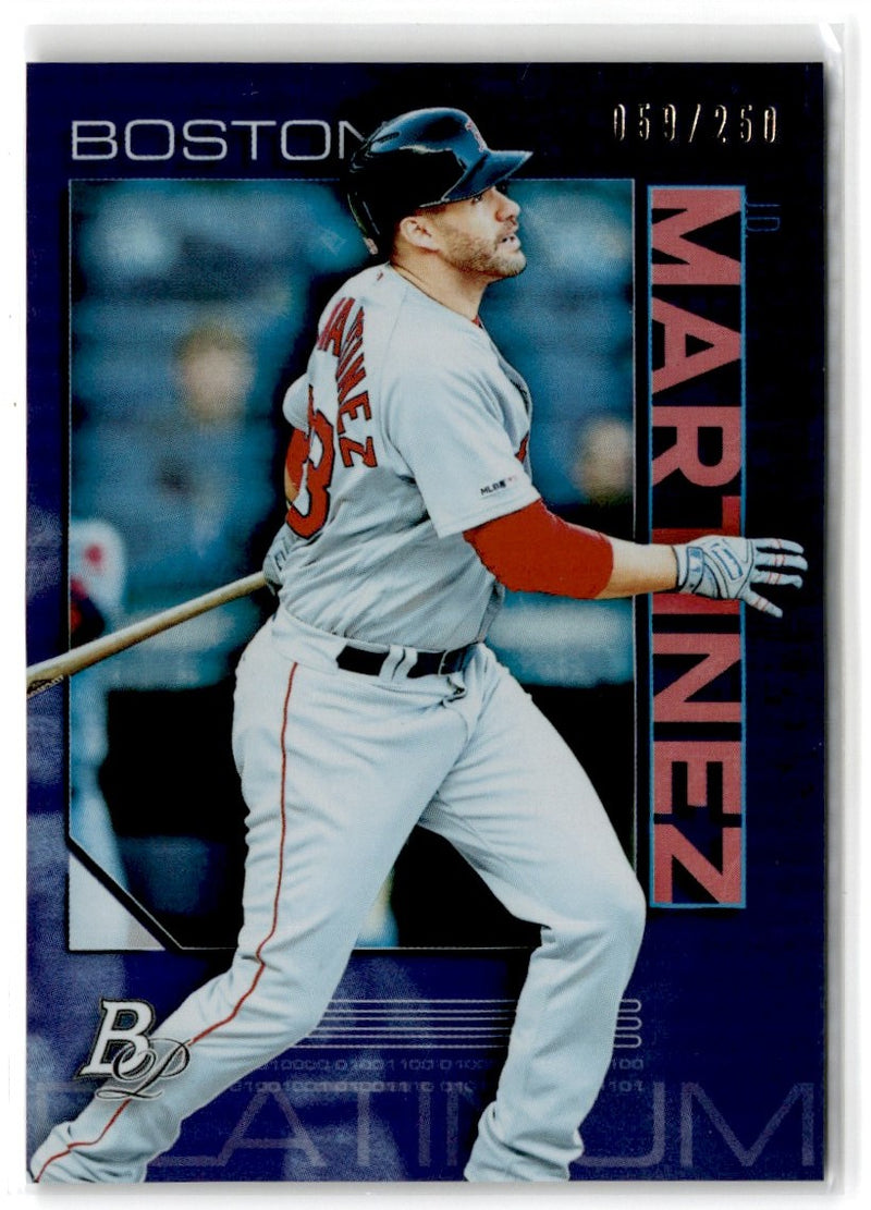 2020 Bowman Platinum Purple J.D. Martinez