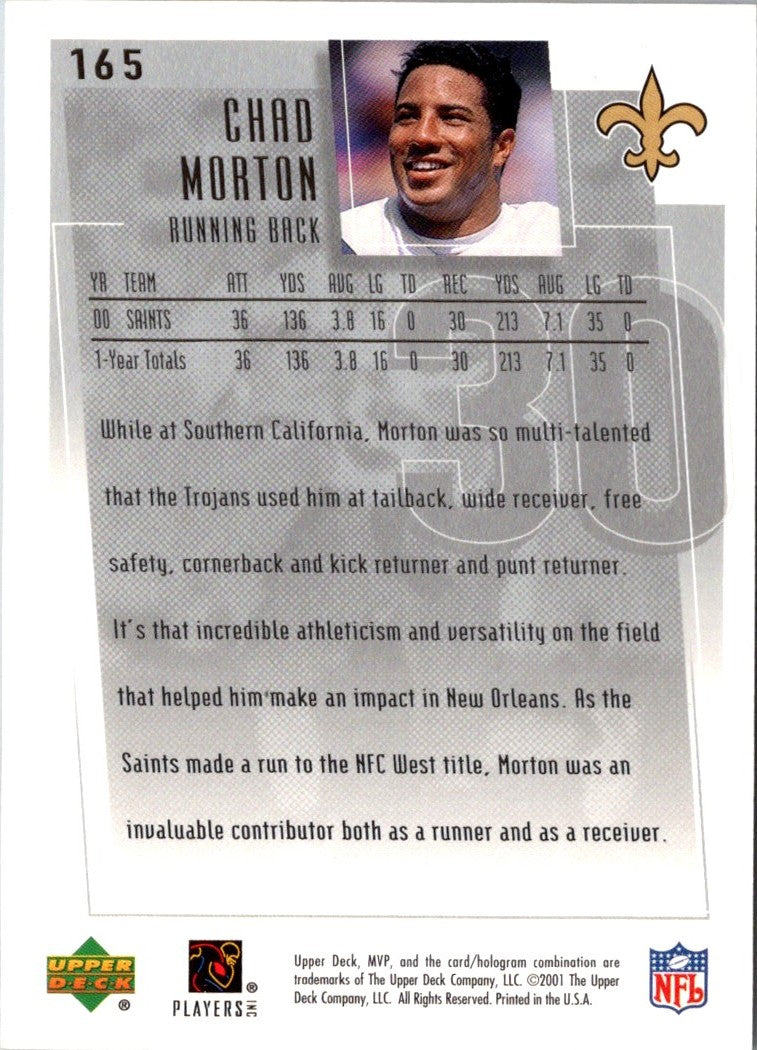 2001 Upper Deck MVP Chad Morton