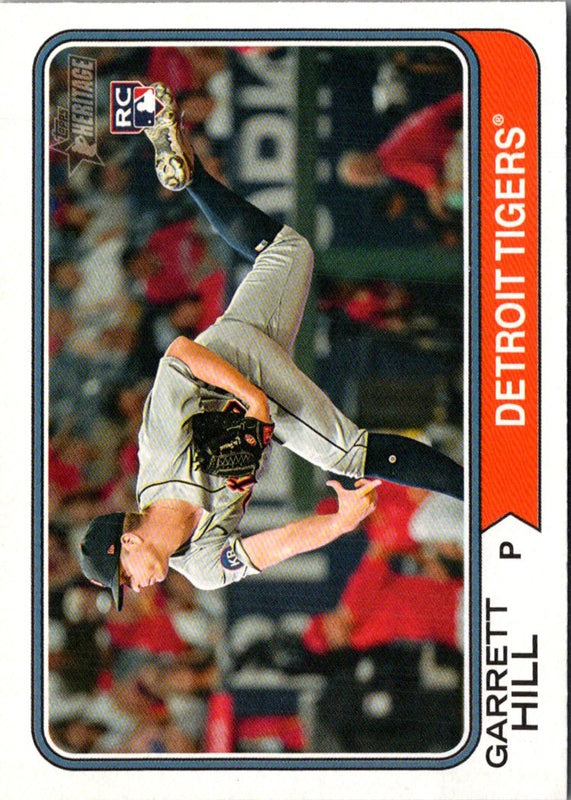 2023 Topps Heritage Red Border Garrett Hill #170